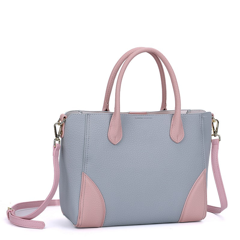 GESSY COLORBLOCK LARGE CAPACITY TOTE BAG