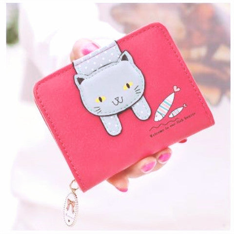 GESSY PINK KITTY WALLET PURSE