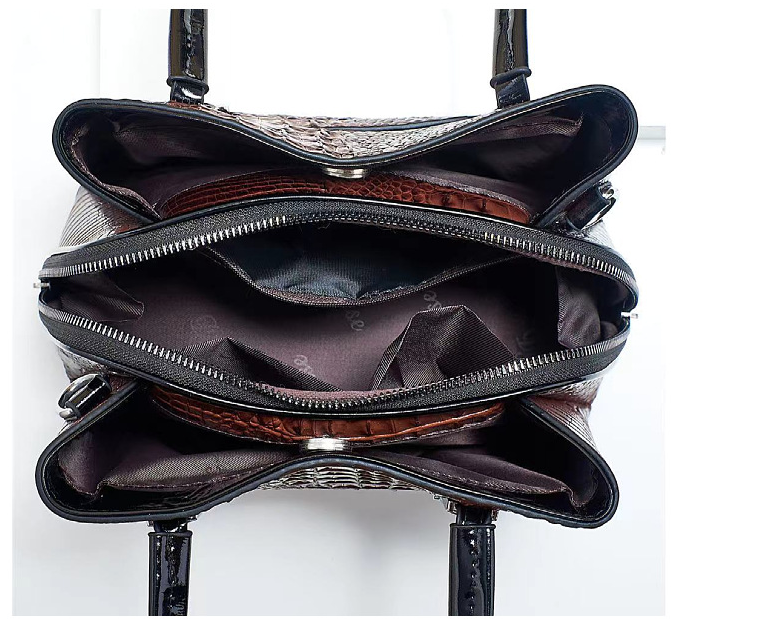 GESSY FAUX CROCODILE LEATHER TOTE BAG