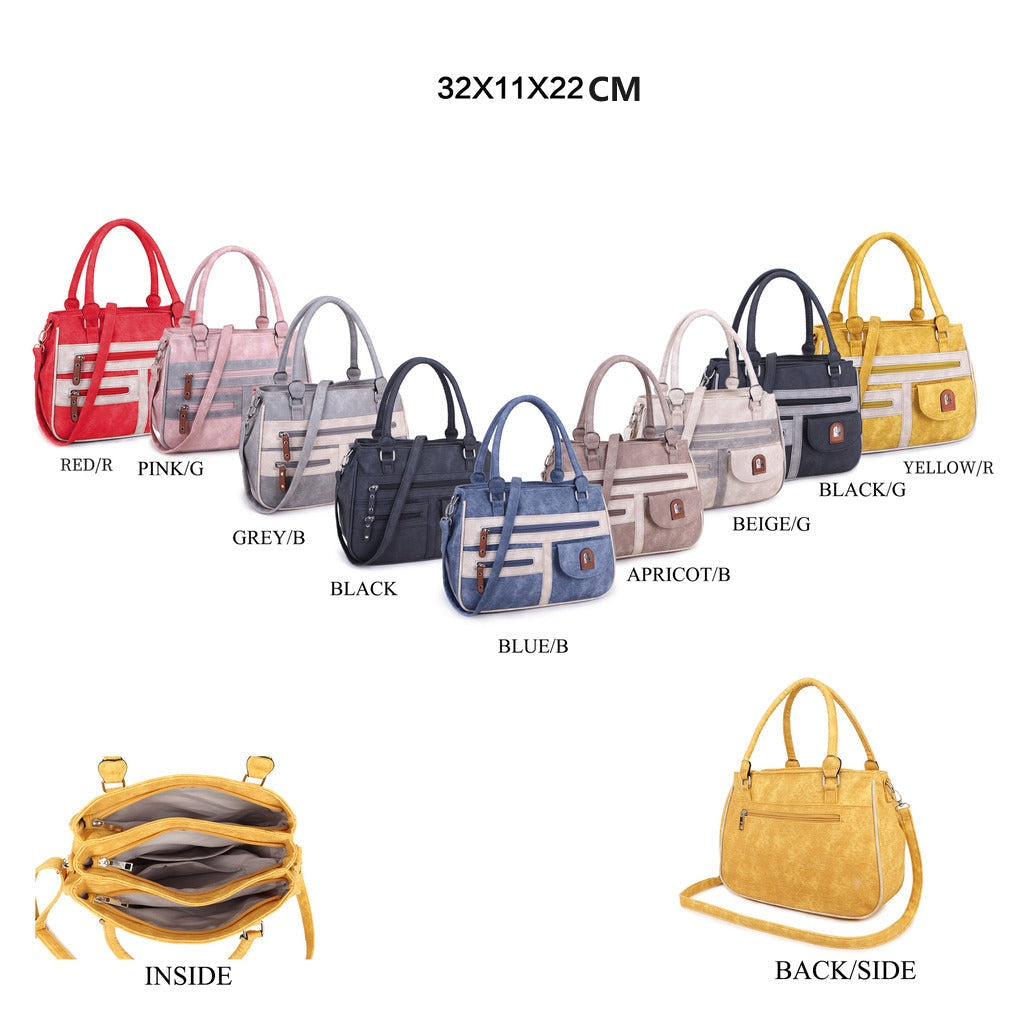 GESSY LARGE CAPACITY HANDBAG IN BLACK