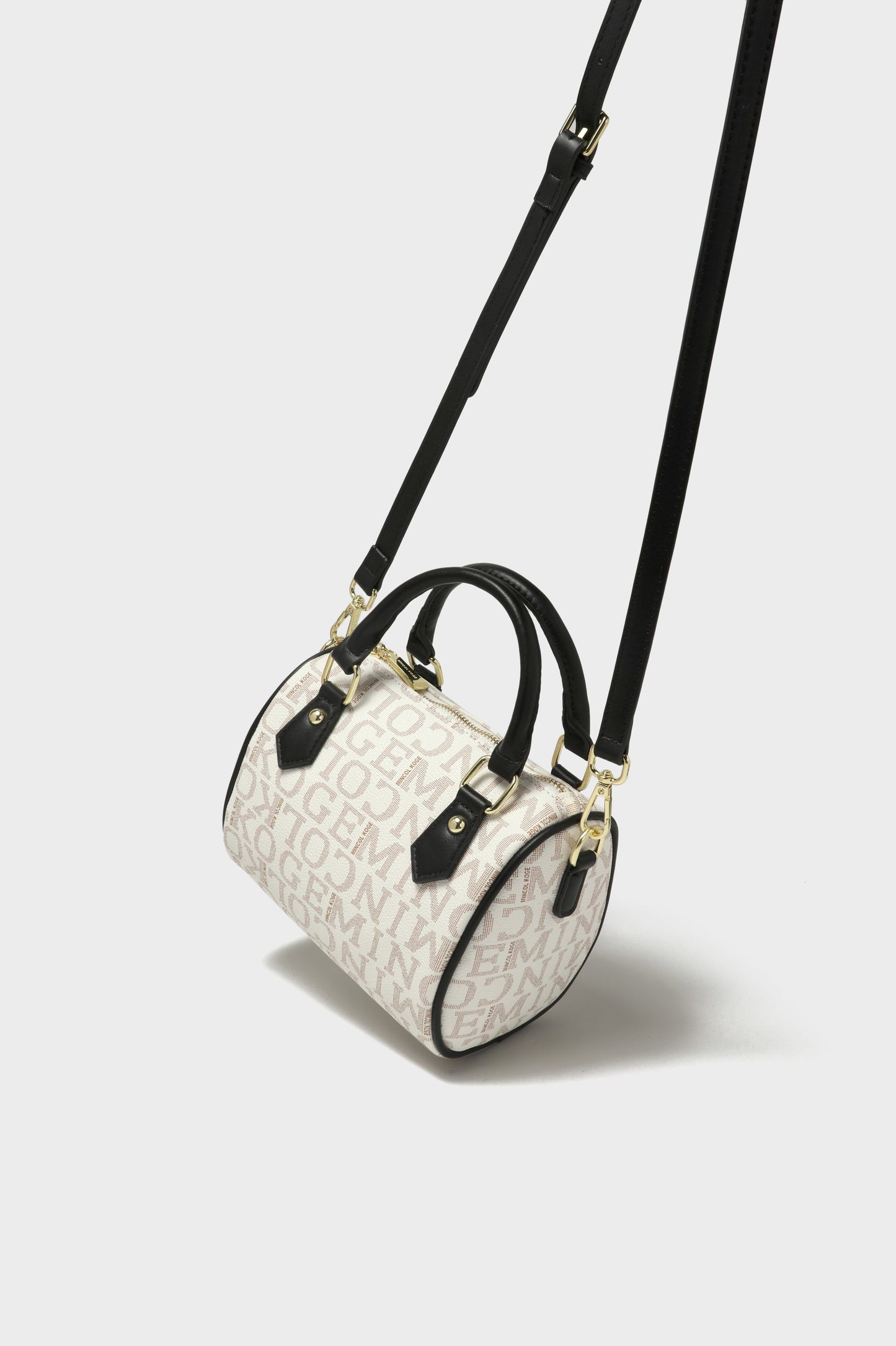 GESSY RETRO LUXURY LARGE TOTE BAG WITH SMALL HANDBAG 2 PCS SET IN WHITE