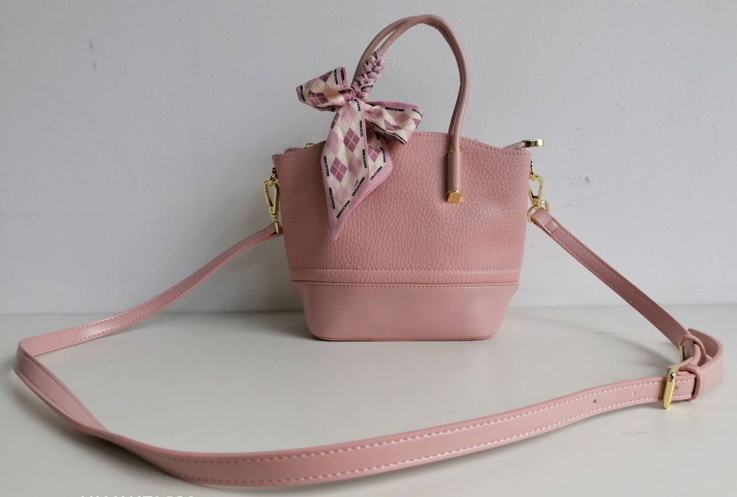 GESSY COLORBLOCK HANDBAG WITH BOW TIE