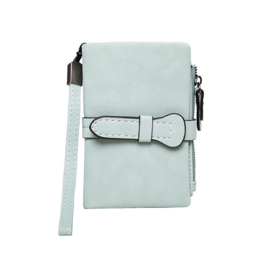 GESSY DOUBLE-LOCKED PURSE WALLET IN GREEN
