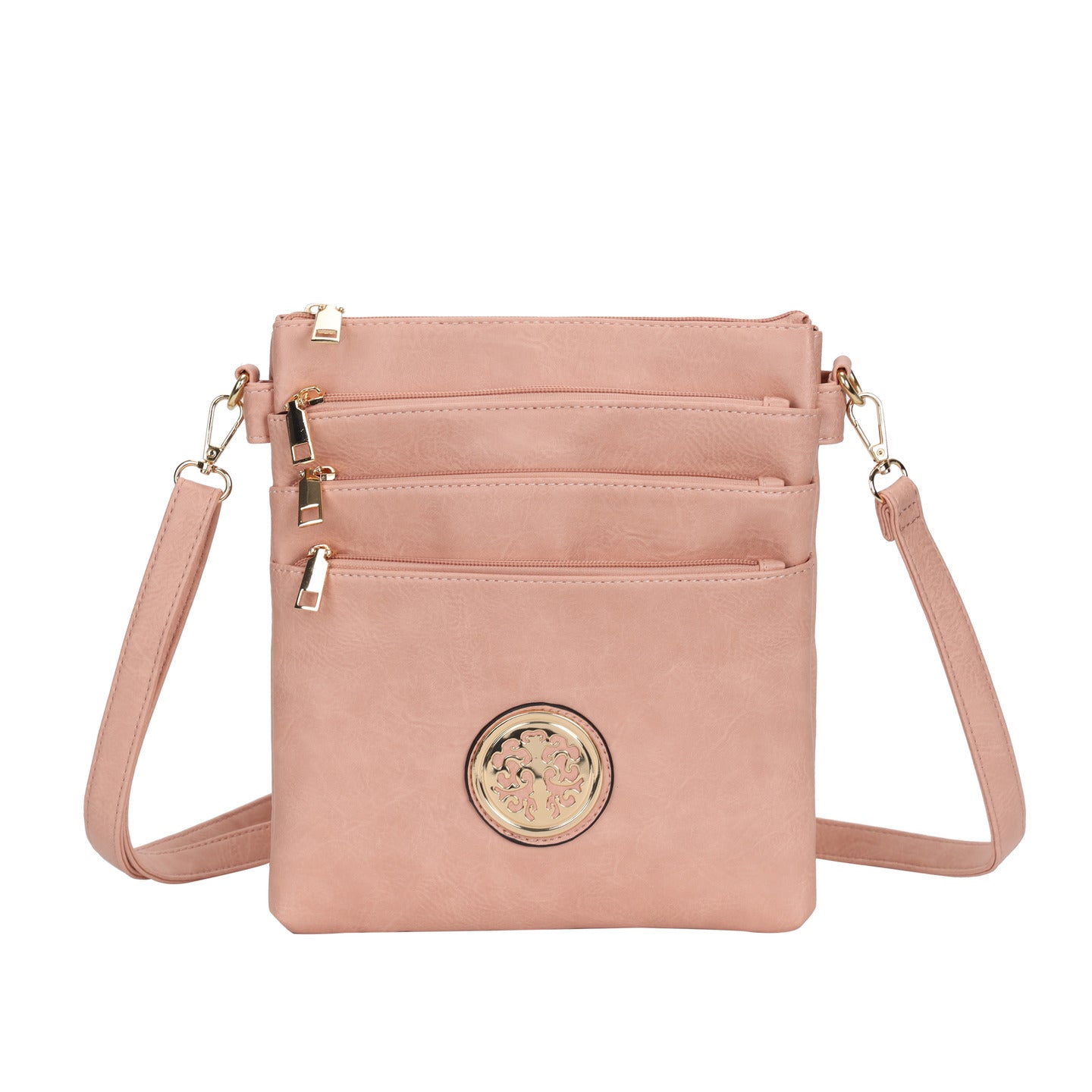 GESSY CROSSBODY BAG WITH BUTTON IN PINK