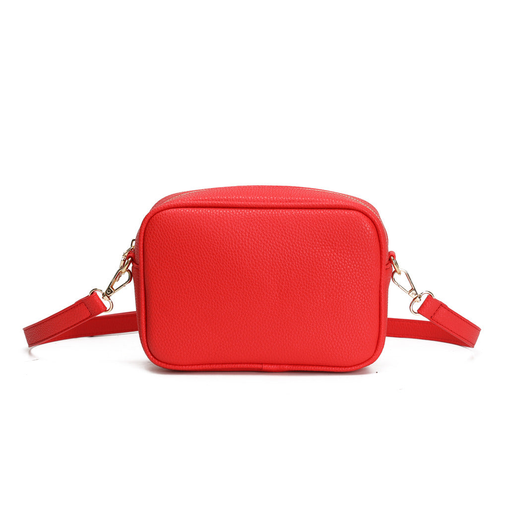 GESSY CAMERA SOLID COLOR CROSS BODY CLUTCH BAG