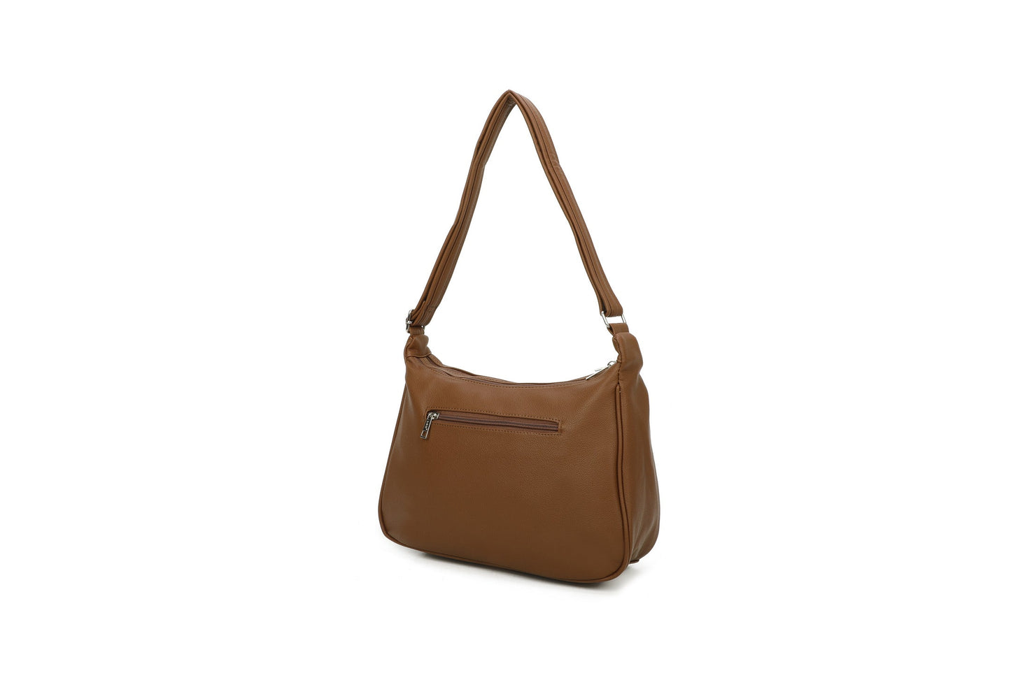 GESSY PU LEATHER CROSSBODY BAG IN BROWM