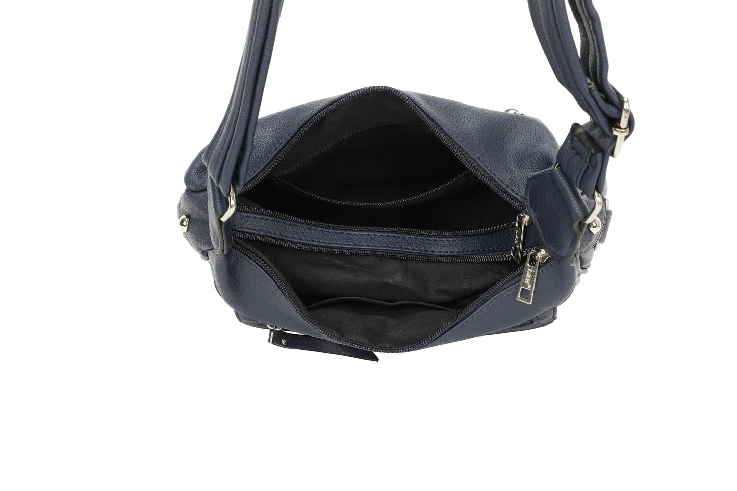 GESSY PU LEATHER CROSSBODY BAG IN BLUE