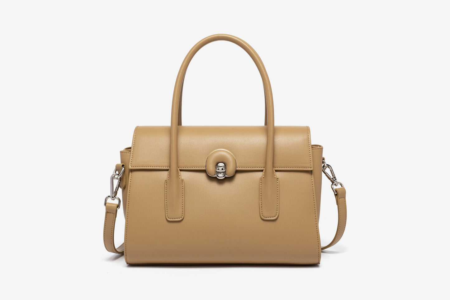 GESSY HANDBAG BEIGE KHAKI BLACK