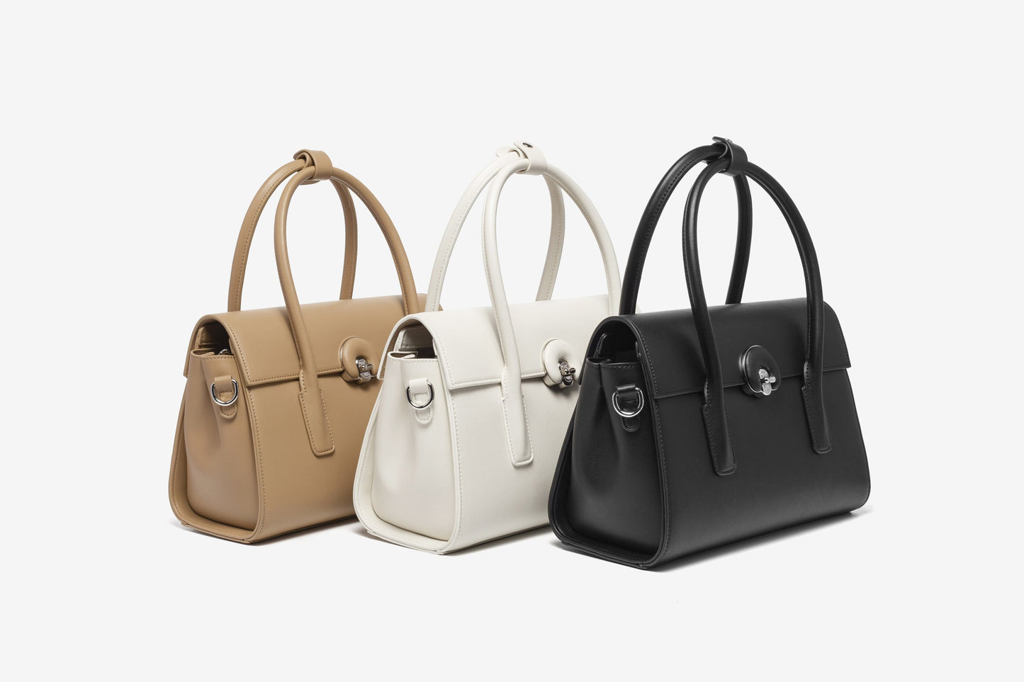 GESSY HANDBAG BEIGE KHAKI BLACK