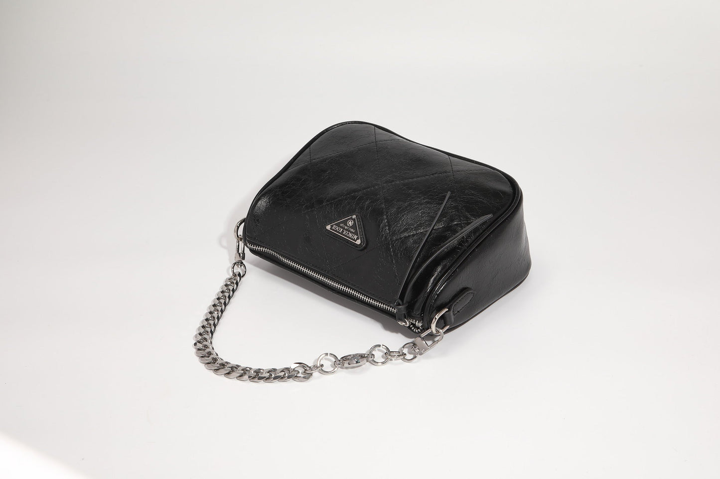 GESSY LOZENGE PATTERN BAG WITH CHAIN STRAP
