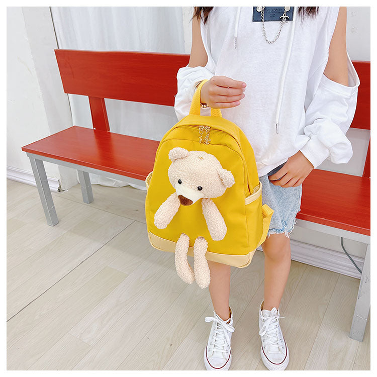 GESSY TEDDY BEAR KIDS BACKPACK IN YELLOW