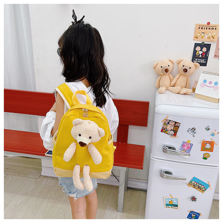 GESSY TEDDY BEAR KIDS BACKPACK IN YELLOW