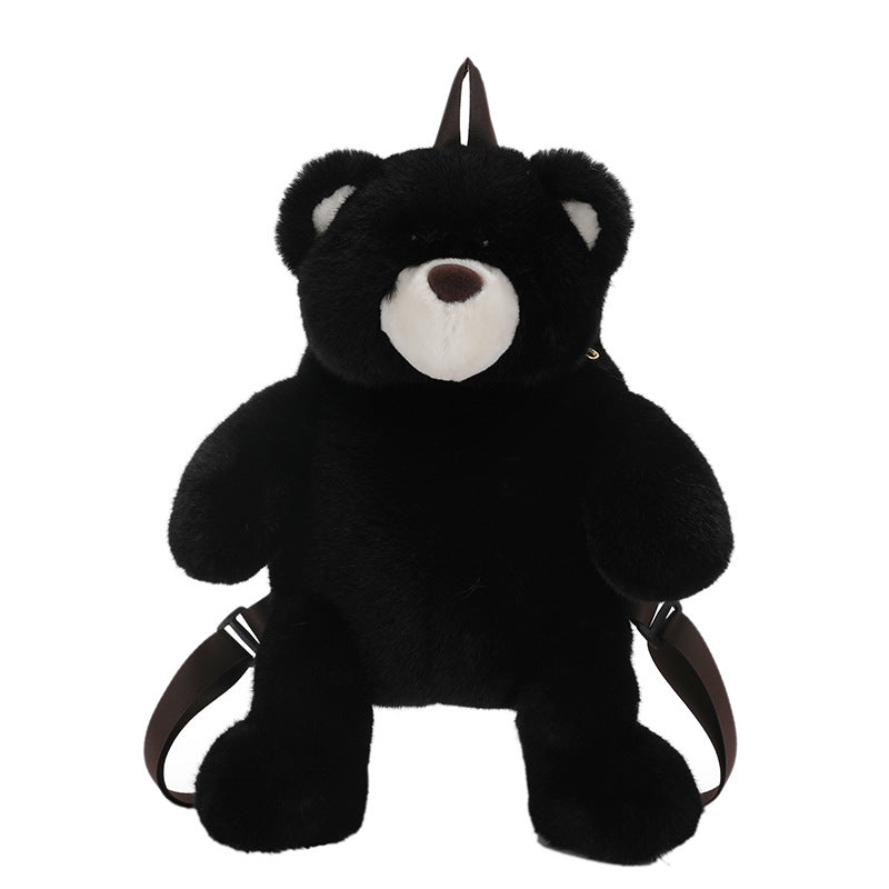 GESSY KID BACKPACK BEAR DOLL IN BLACK
