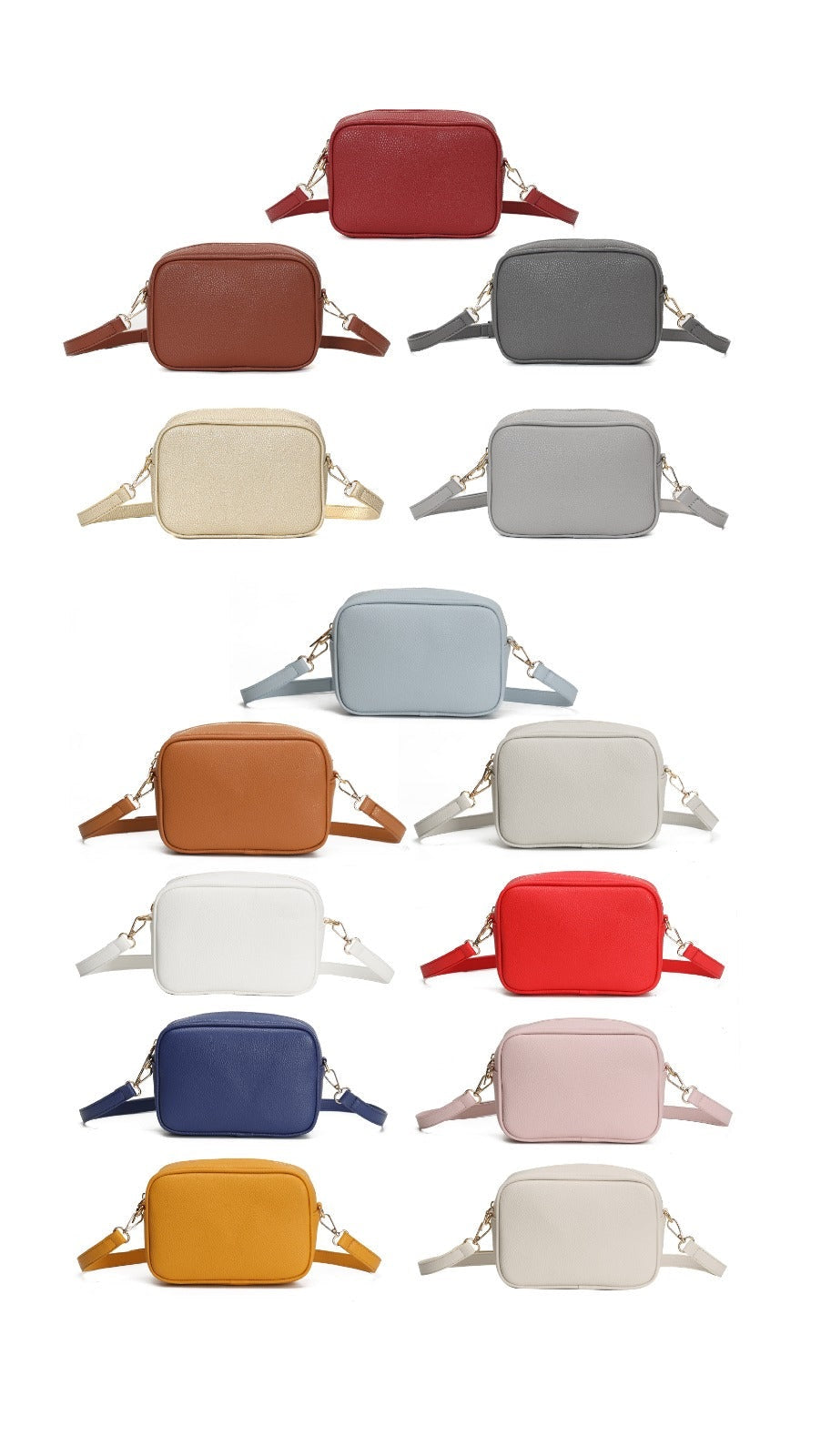 GESSY CAMERA SOLID COLOR CROSS BODY CLUTCH BAG