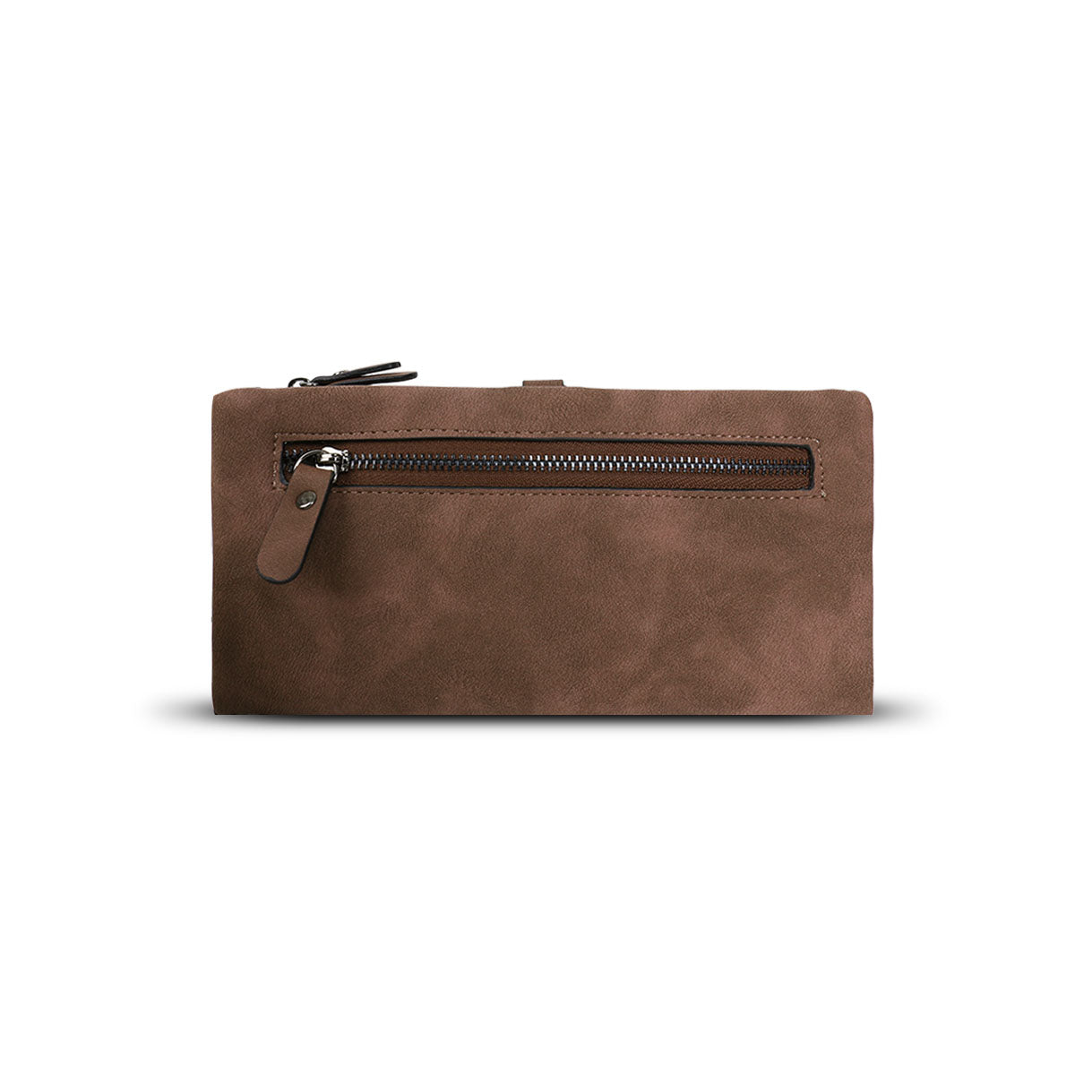 GESSY LONG PURSE IN COFFEE WITH LANYARD