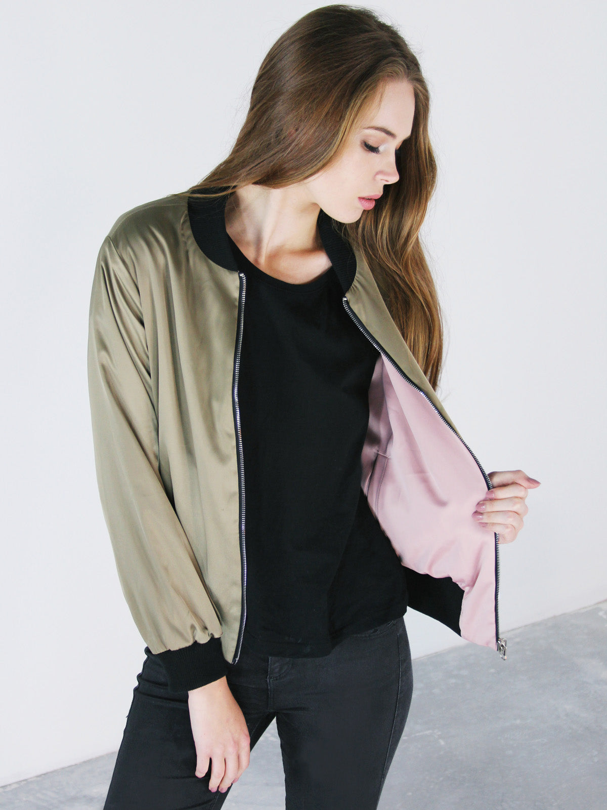 LYDC REVERSIBLE BOMBER JACKET