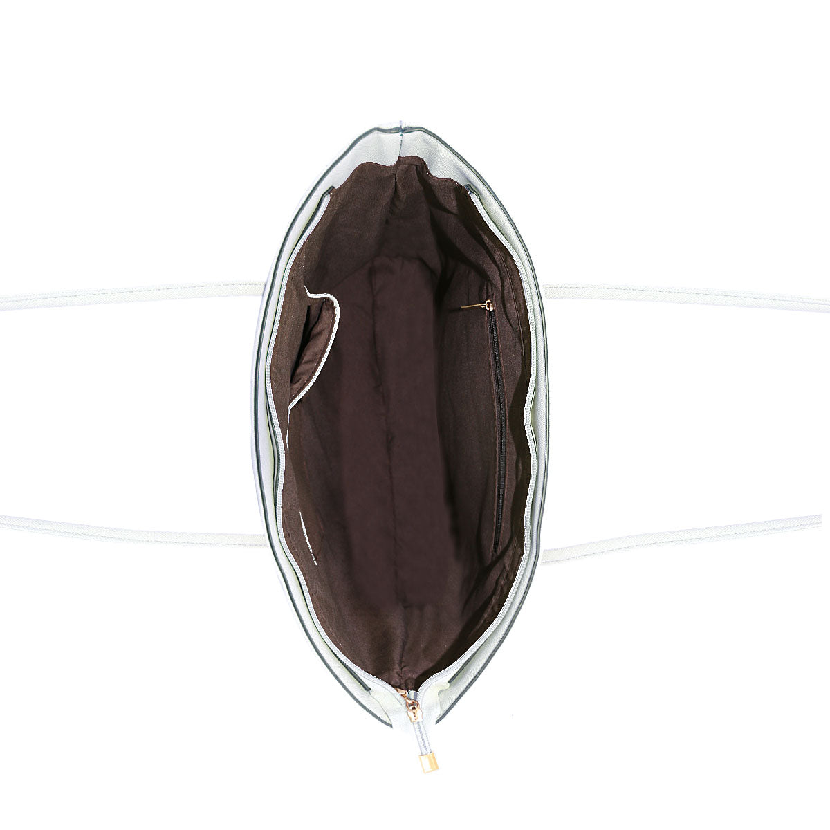 GESSY BOW DETAIL HANDBAG SET IN LIGHT GREY