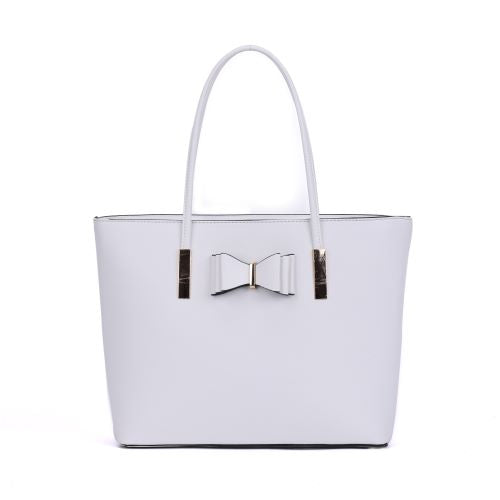GESSY BOW TIE DECOR TOTE BAG