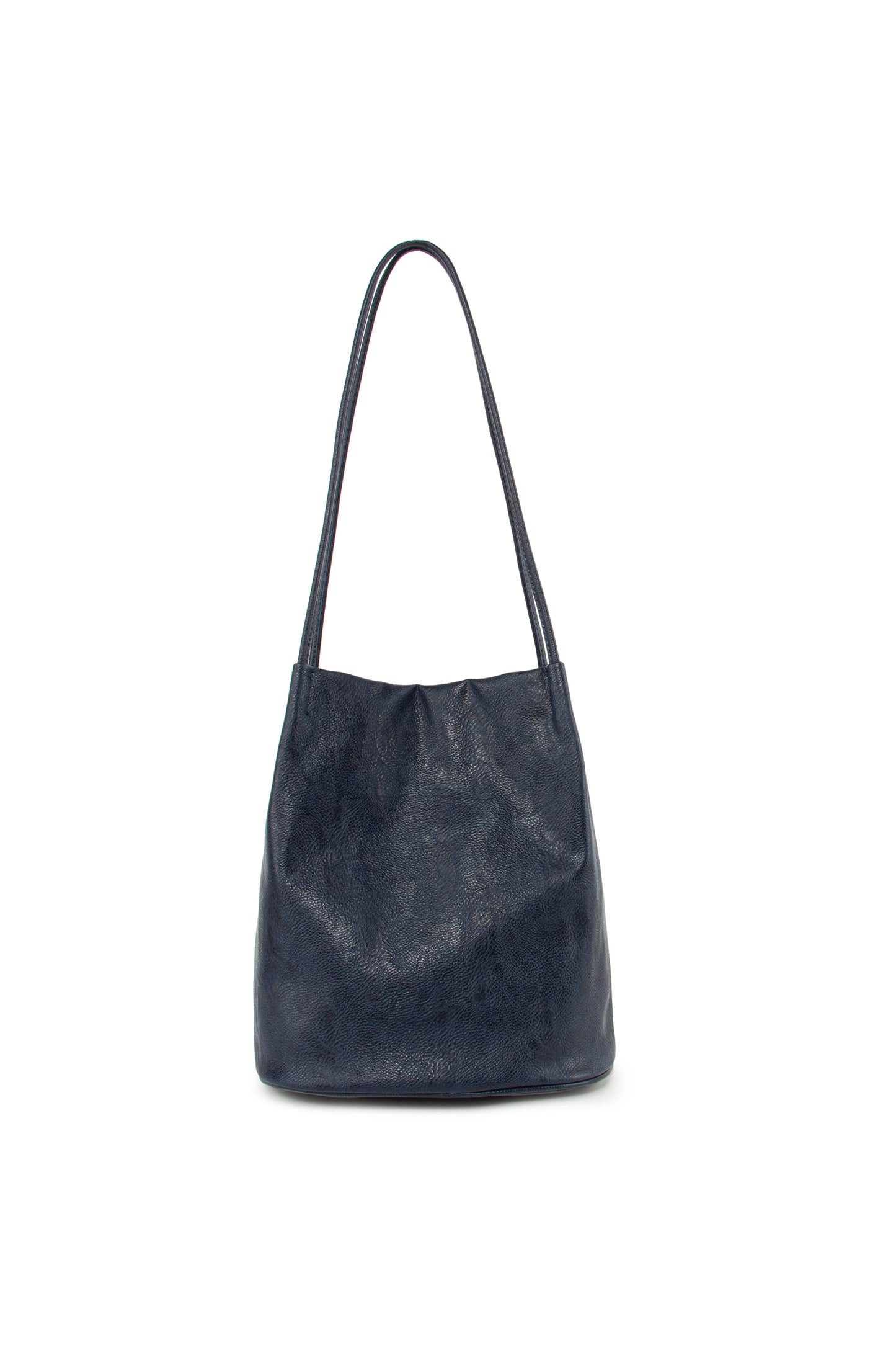 GESSY SOLID COLOR SHOULDER BAG LONG SHOULDER STRAP IN NAVY