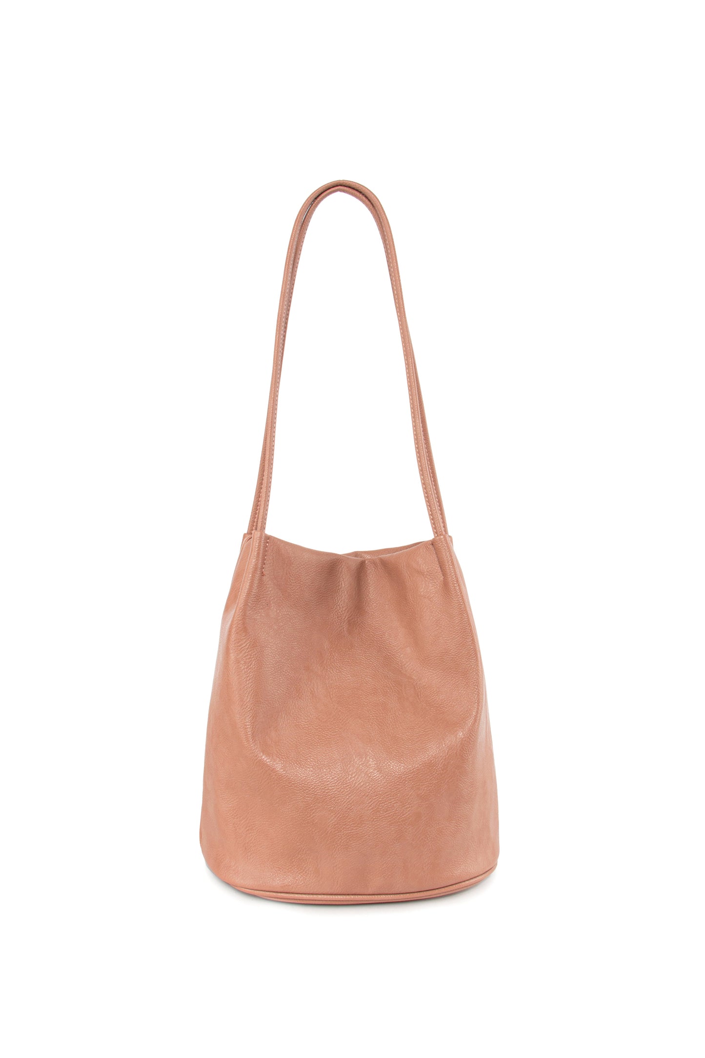 GESSY SOLID COLOR SHOULDER BAG LONG SHOULDER STRAP IN PINK