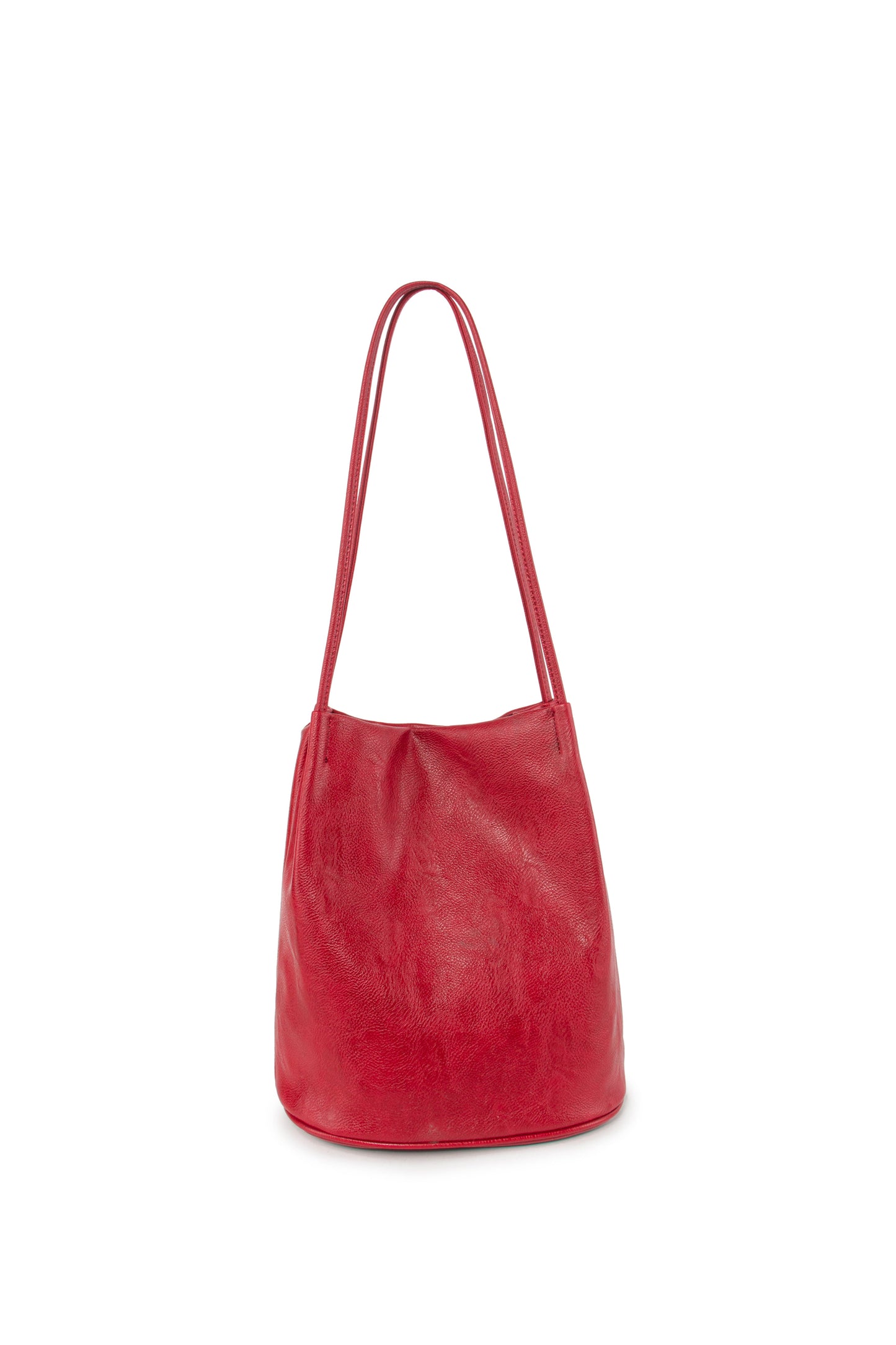 GESSY SOLID COLOR SHOULDER BAG LONG SHOULDER STRAP IN RED