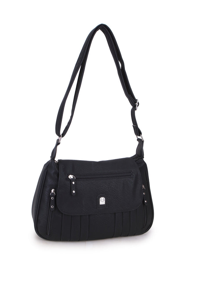 GESSY BIG CAPACITY HANDBAG IN BLACK