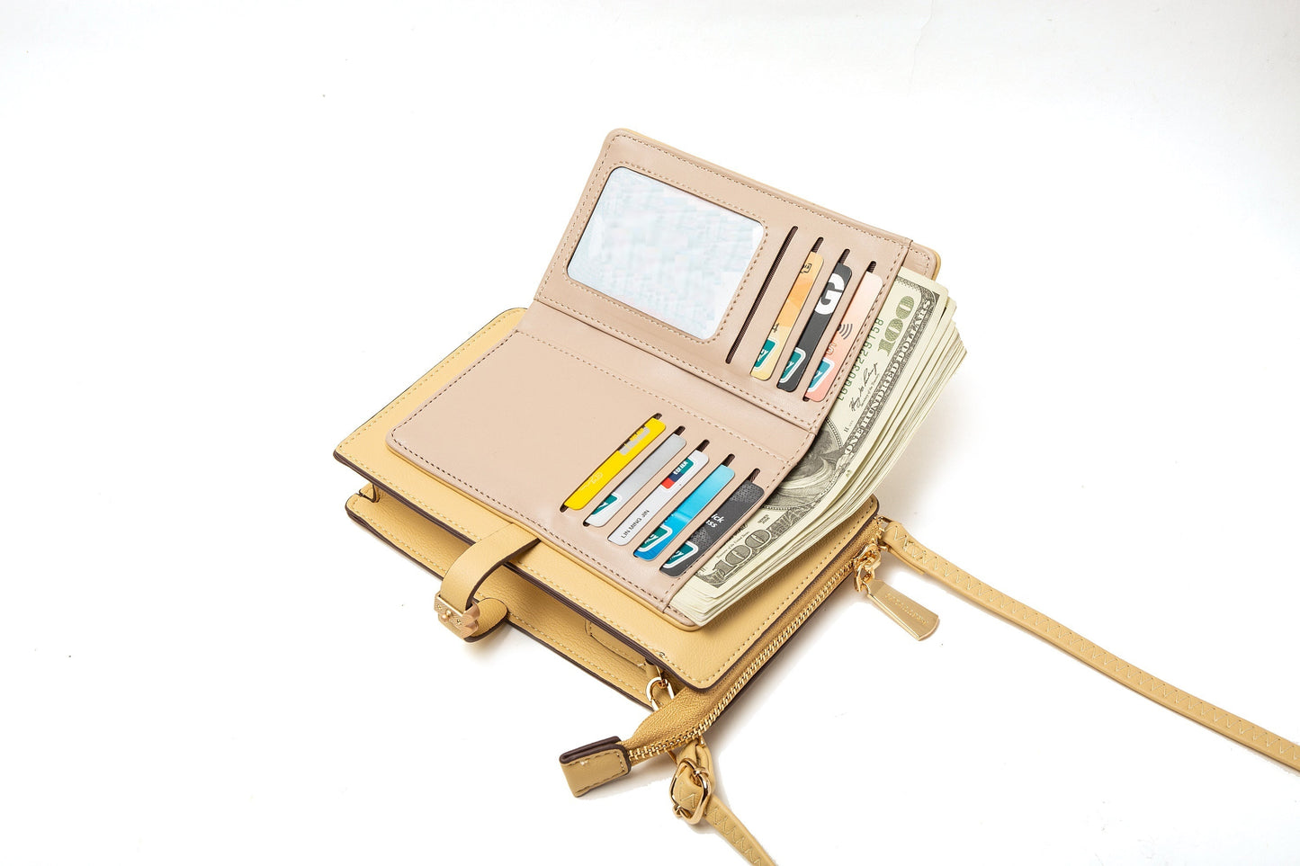 GESSY CROSSBODY MOBILE PHONE PURSE IN PINK