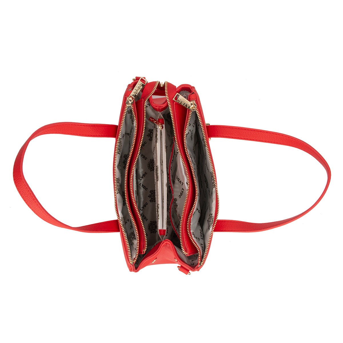 LYDC BUSINESS LAPTOP HANDBAG IN RED LARGE CAPACITY