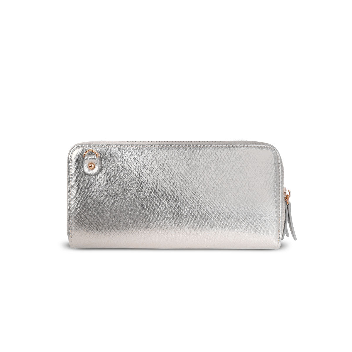 LYDC BOW DETAILED PURSE IN SILVER