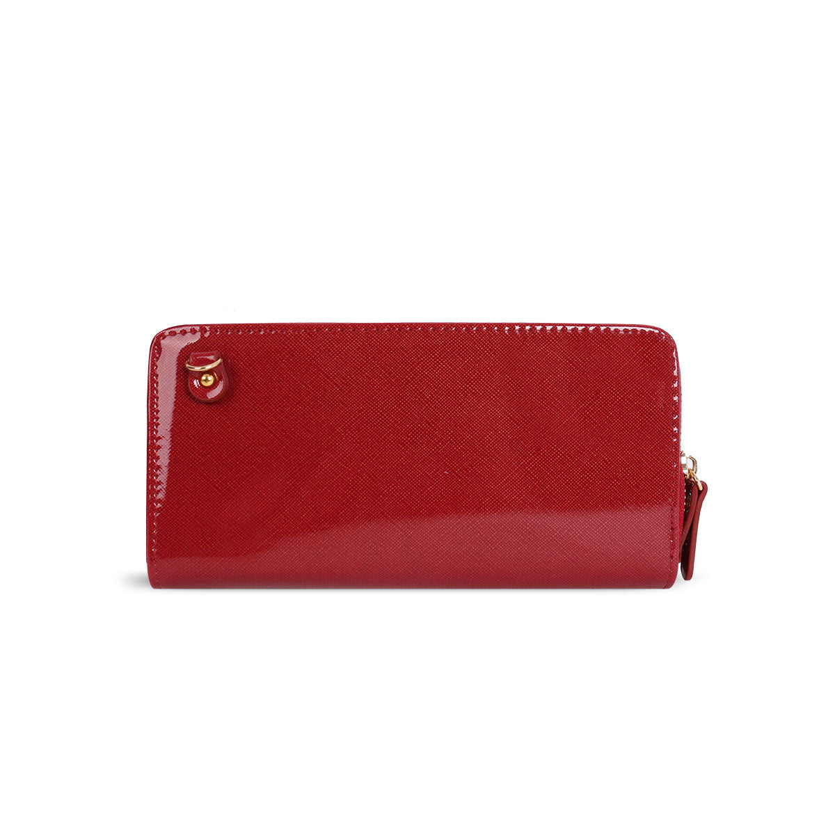 LYDC BOW DETAILED PURSE IN WINE RED