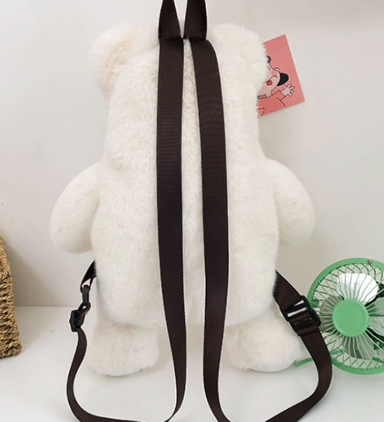 GESSY KID BACKPACK BEAR DOLL IN BLACK