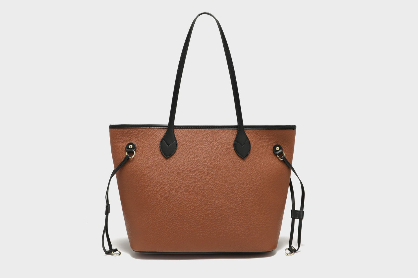 GESSY RETRO LUXURY LARGE TOTE BAG IN BROWN