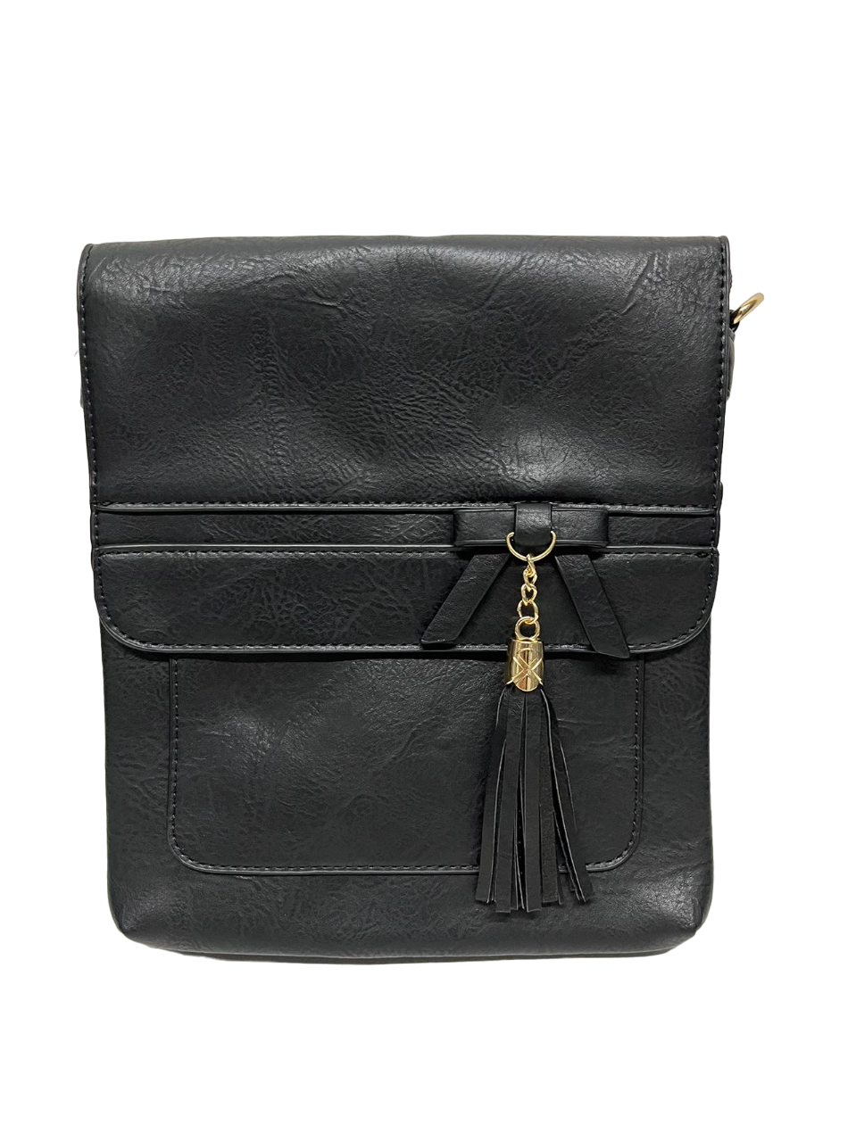 GESSY BOW-TIE HANDBAG IN BLACK