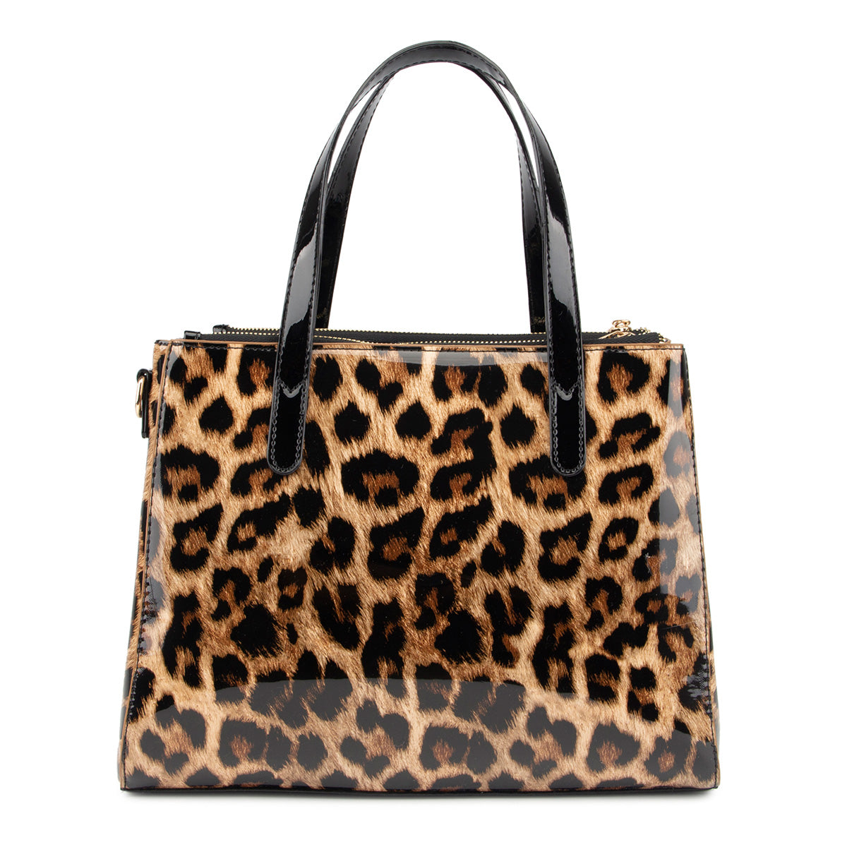 LYDC LEOPARD PATTERNED LAPTOP HANDBAG LARGE CAPACITY IN BROWN
