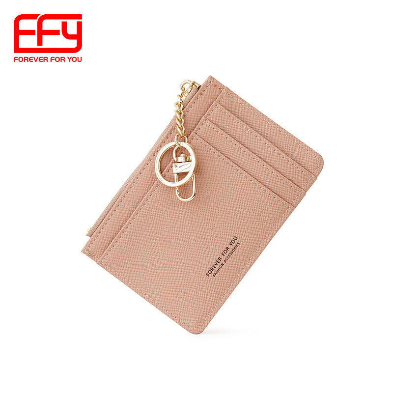 GESSY MULTI-LAYER CARD HOLDER WITH KEY RING