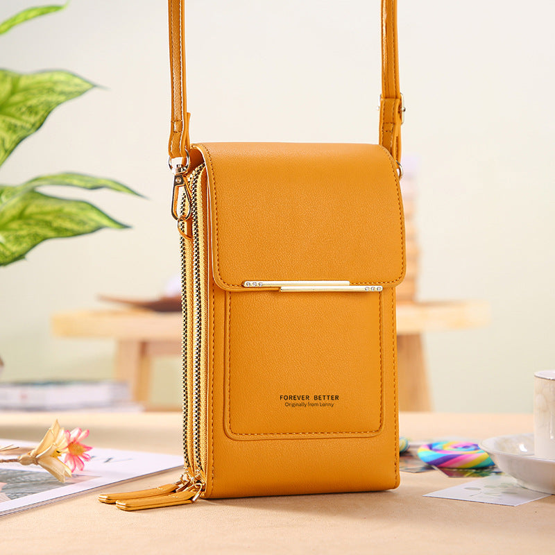 GESSY ZIP CROSSBODY FLAP PHONE BAG WITH CARD HOLDER