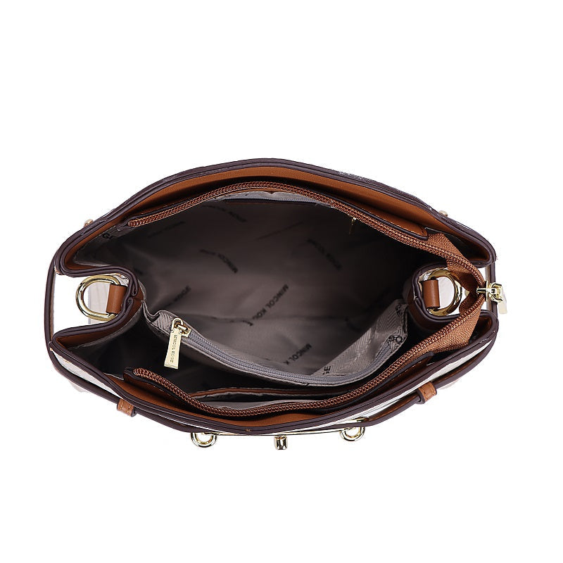 GESSY CROCODILE PATTERNED FAUX LEATHER HANDBAG