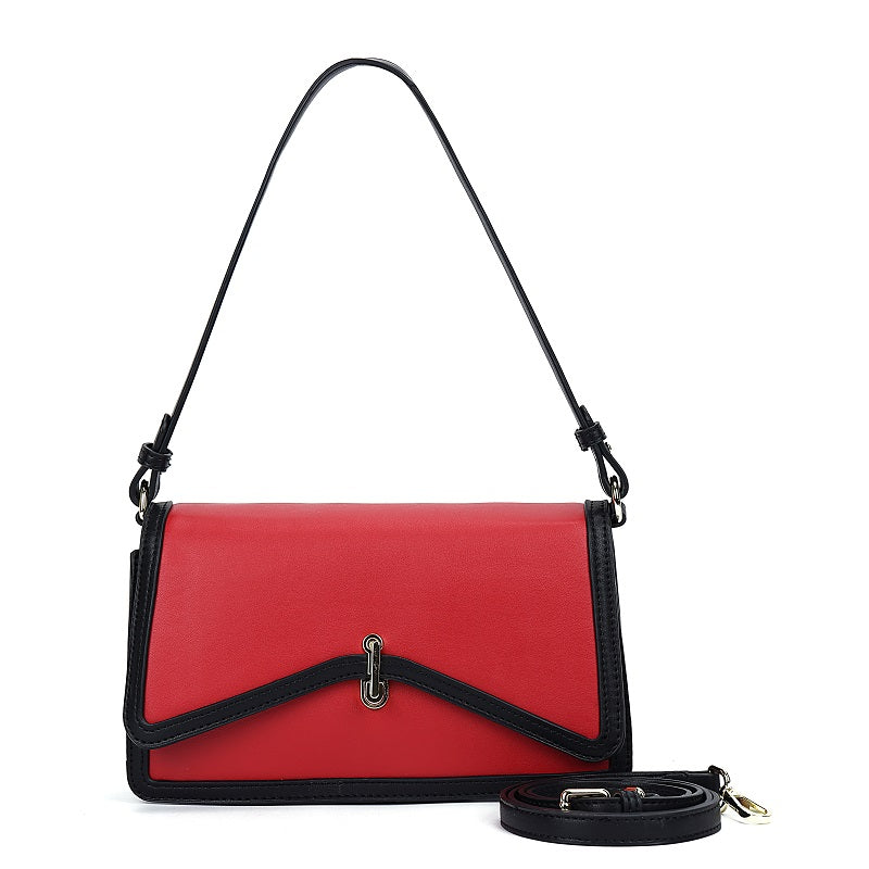 GESSY STRIPED EDGE LINEN BAG