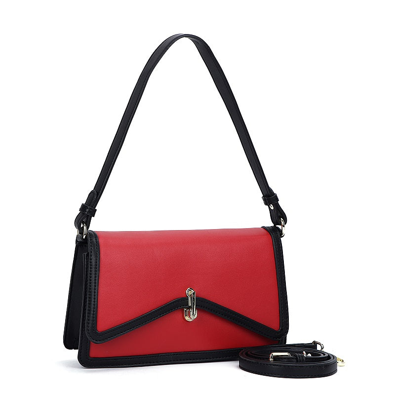 GESSY STRIPED EDGE LINEN BAG