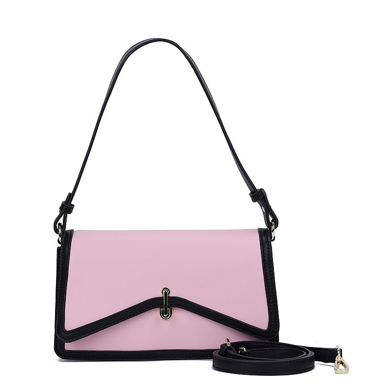 GESSY STRIPED EDGE LINEN BAG