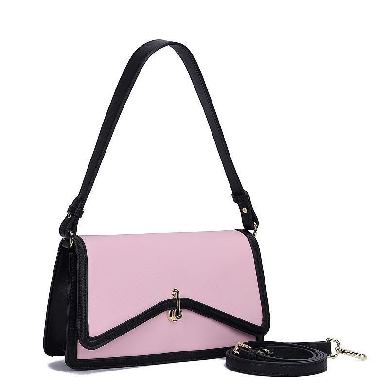 GESSY STRIPED EDGE LINEN BAG