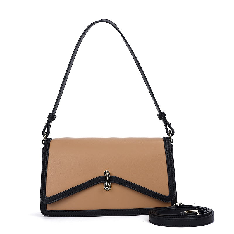 GESSY STRIPED EDGE LINEN BAG