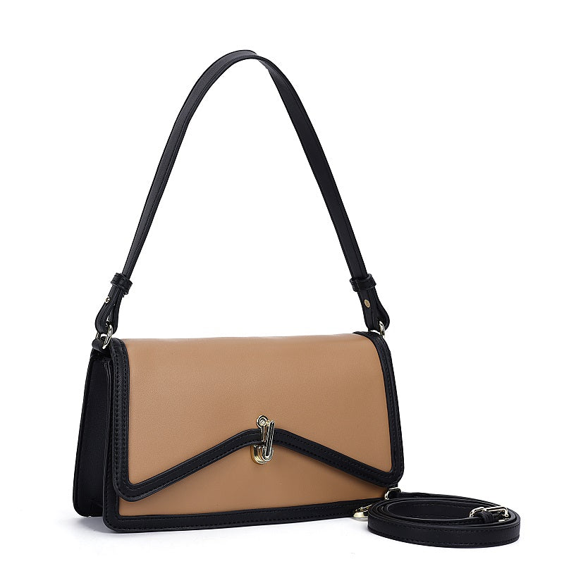 GESSY STRIPED EDGE LINEN BAG