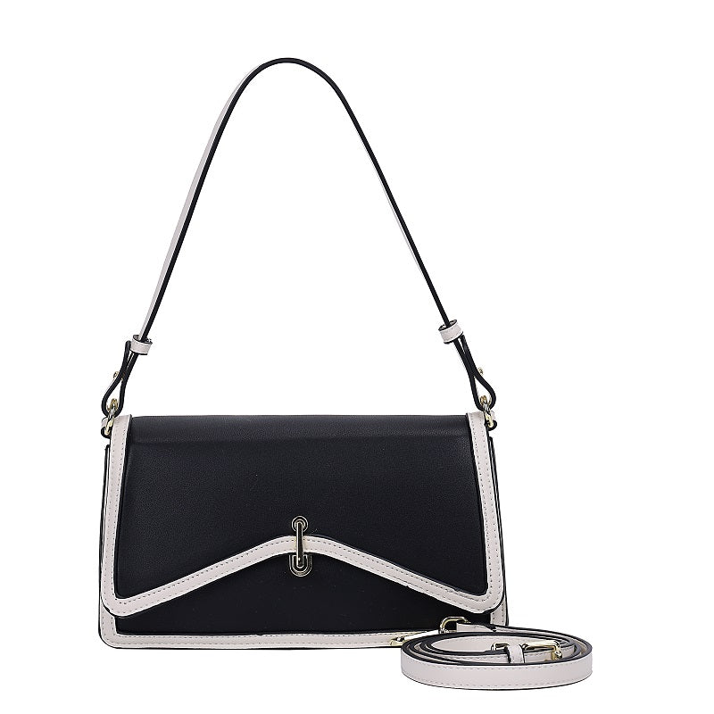 GESSY STRIPED EDGE LINEN BAG