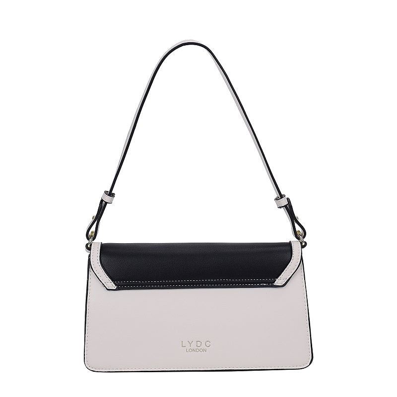 GESSY STRIPED EDGE LINEN BAG