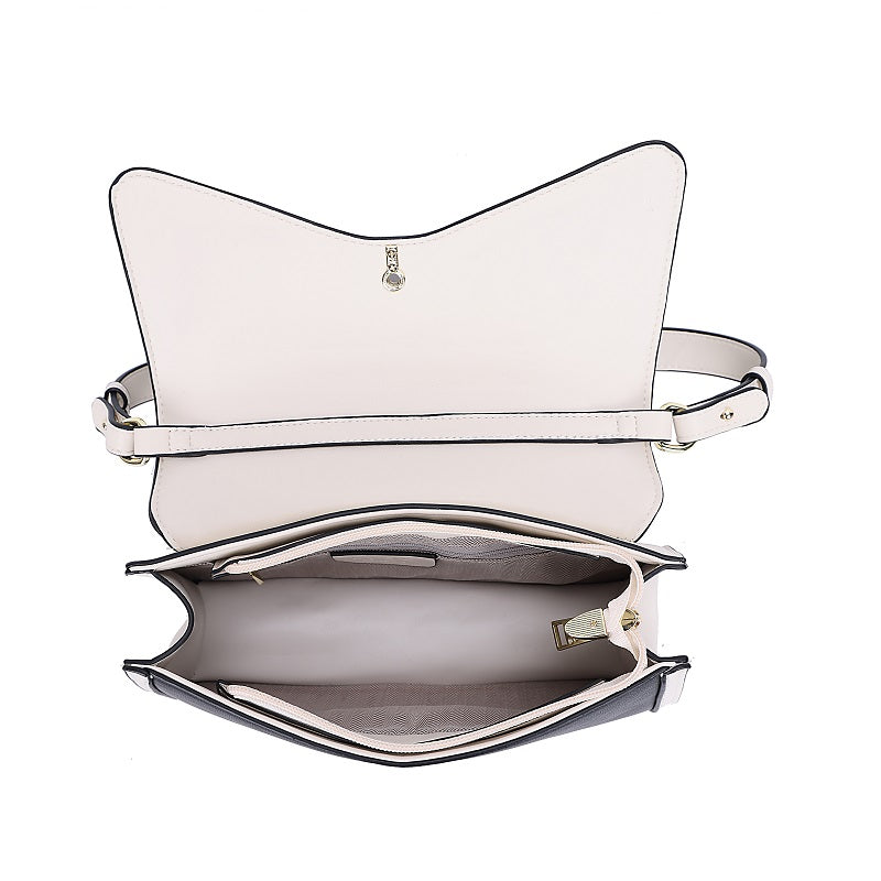 GESSY STRIPED EDGE LINEN BAG
