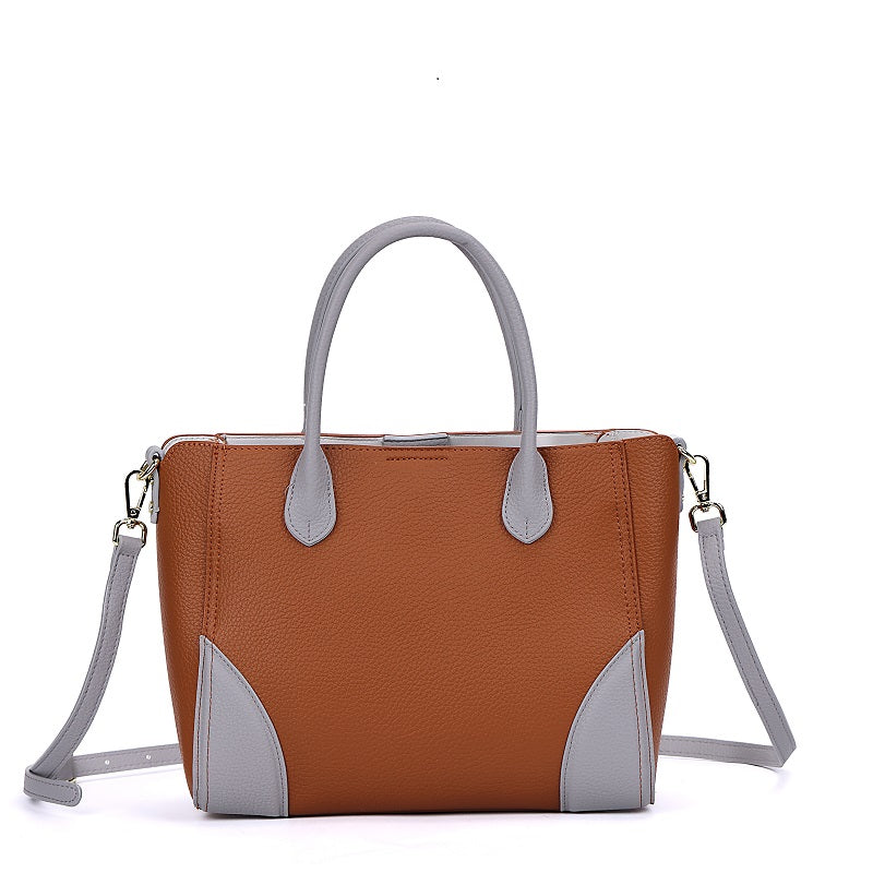 GESSY COLORBLOCK LARGE CAPACITY TOTE BAG