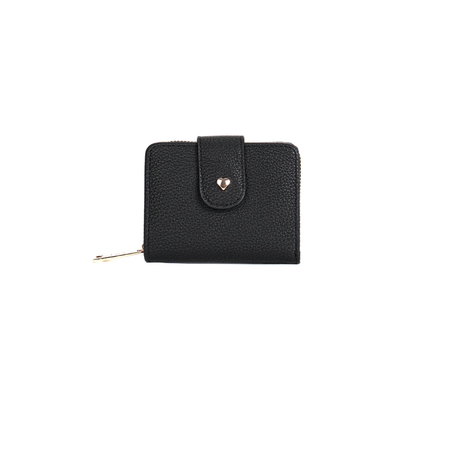 GESSY SOLID COLOR SMALL FOLD PURSE
