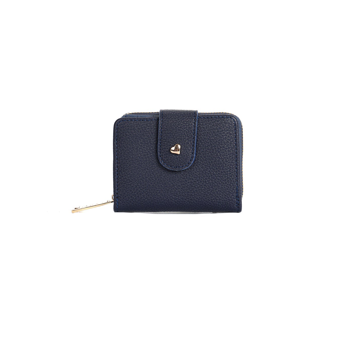 GESSY SOLID COLOR SMALL FOLD PURSE