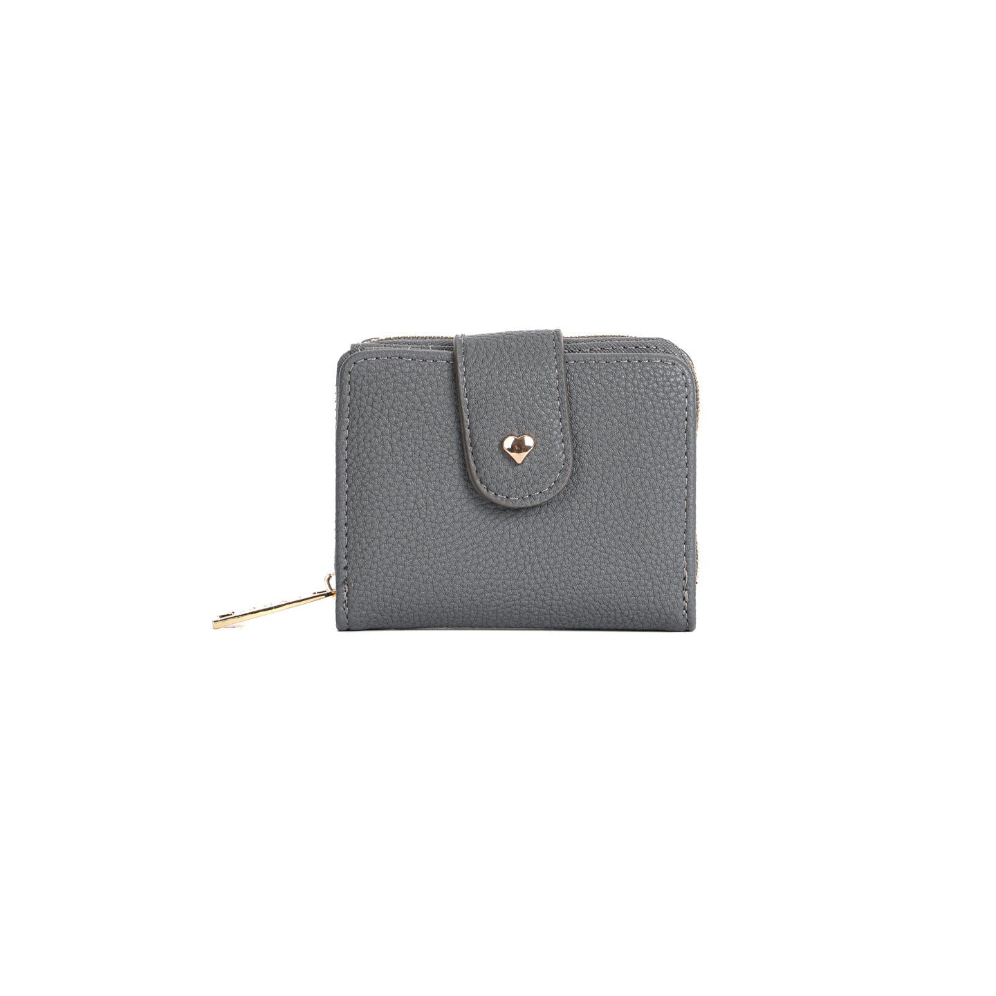 GESSY SOLID COLOR SMALL FOLD PURSE
